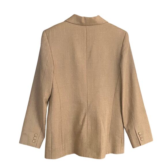 Pendleton Academia Wool Blazer Women Size 10 Camel Tan Jacket Preppy Collegiate - Picture 3 of 6